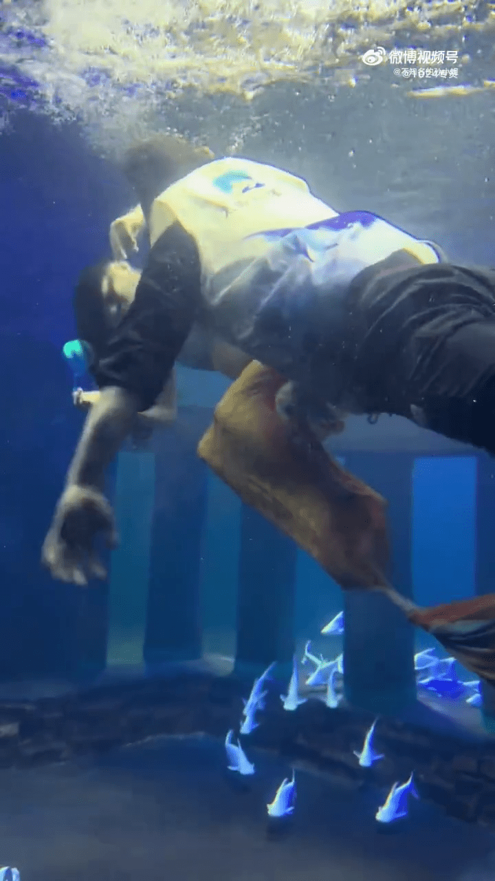“美人鱼”抽搐晕倒惊险被救 游客误为表演环节