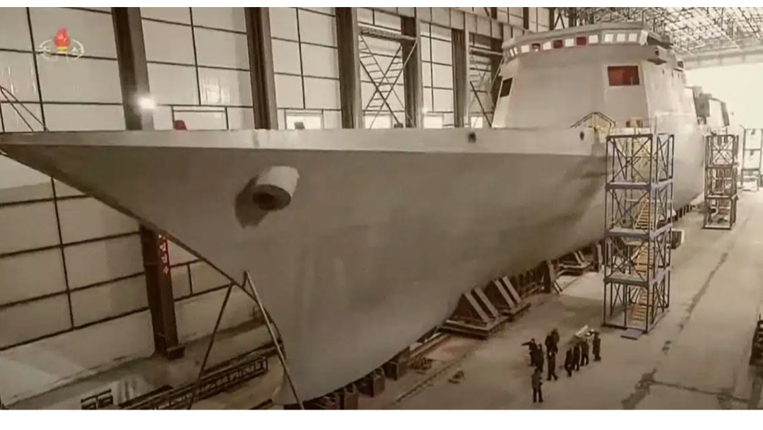 先前的两倍大！朝鲜可能首次自行建造现代化巡防舰