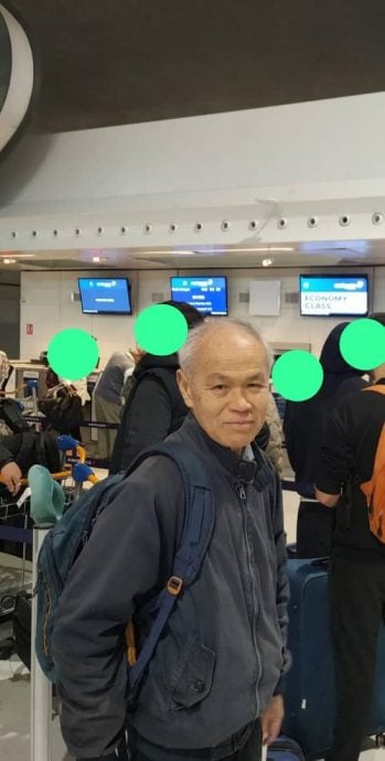 七旬男法国回马却在机场失踪·家人发寻人启事 求助公众