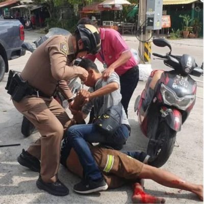 炒粿条误加这东西惹出祸!男子挥刀自残血洒便利店