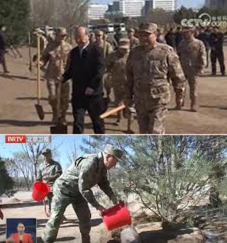 看世界)张又侠参加北京义务植树活动 何卫东缺席