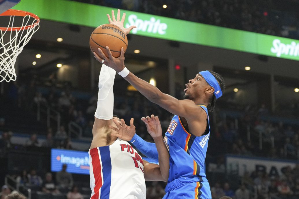 美国NBA常规赛|亚历山大砍33分助擒活塞  雷霆迎来11连胜