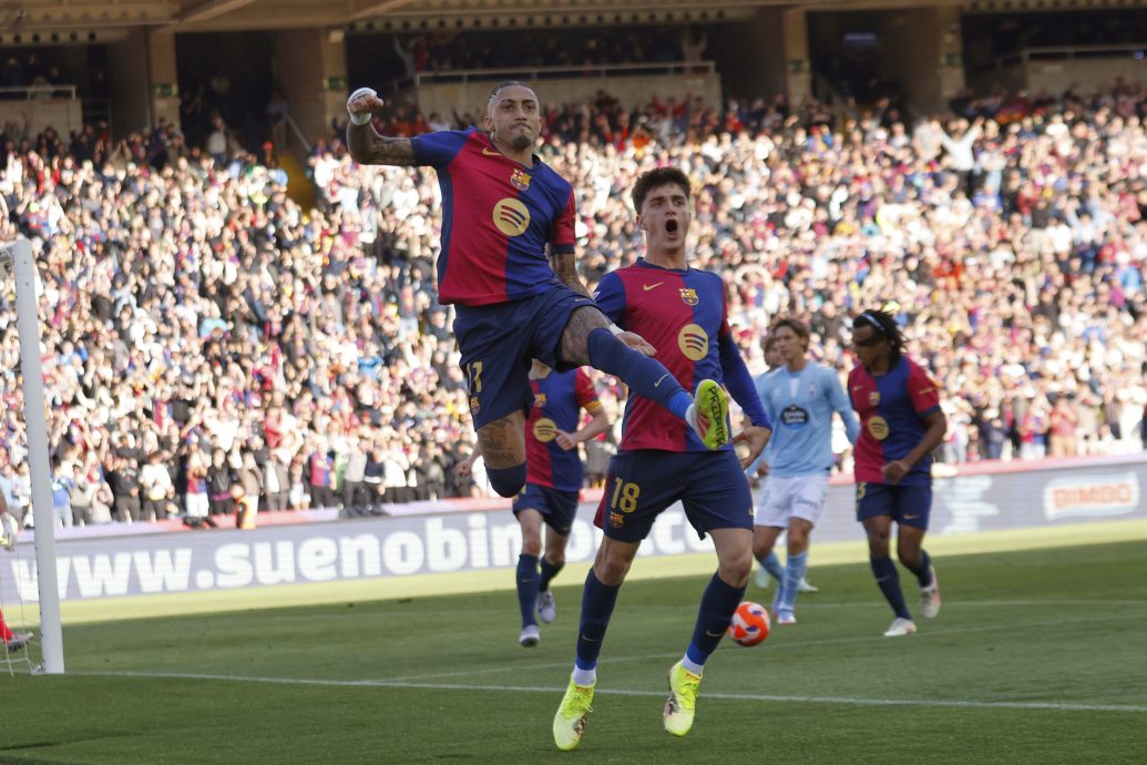 西甲|巴塞大逆转塞尔塔近12轮11胜  拉菲尼亚2射1传成英雄