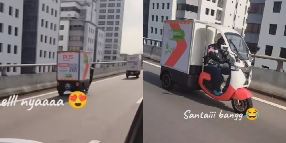 视频|大马邮政电动摩托送包裹 网民直击惊呼“太可爱了！”