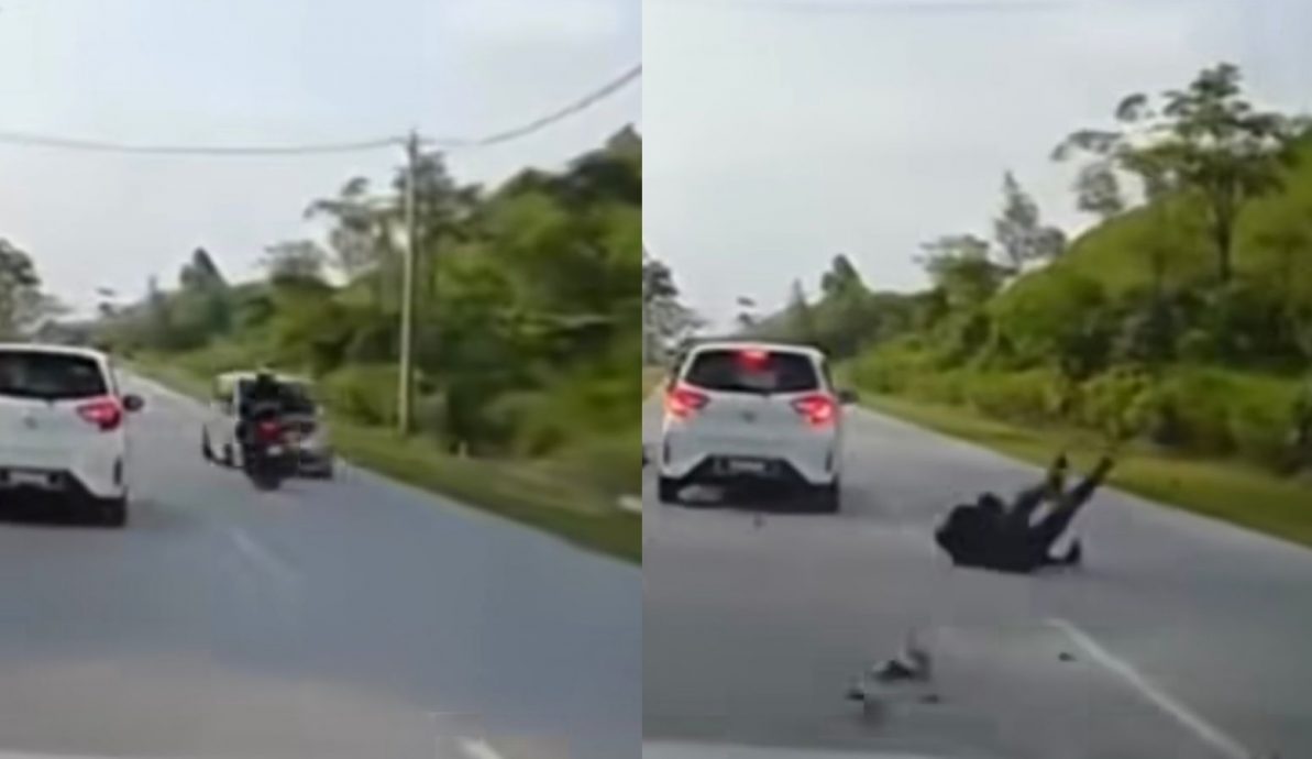 视频|疑恍神驶入逆向车道 摩托骑士遭轿车猛撞抛飞