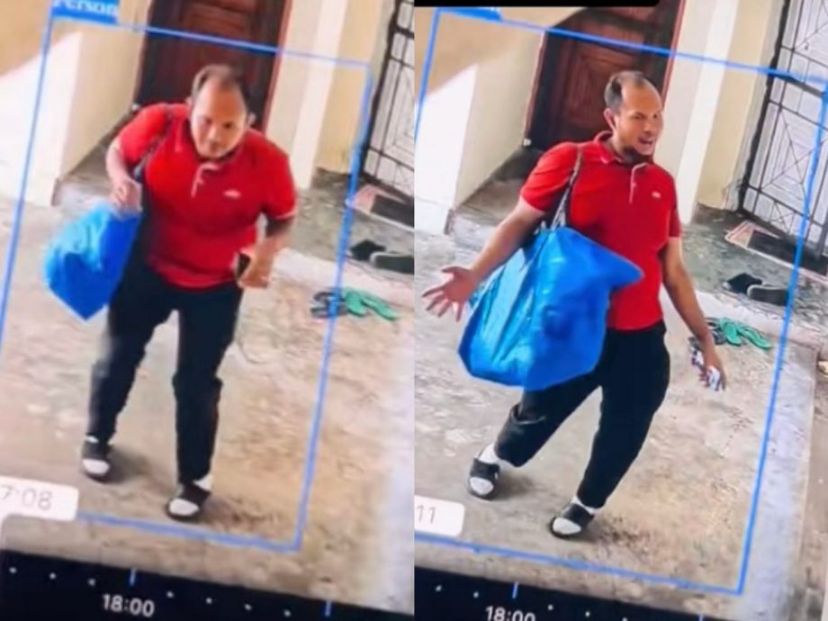 视频|送货突遇组屋警钟作响 快递员吓得“手舞足蹈”