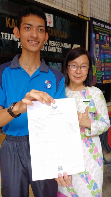 请签发（大北马）陈铉澔考获全科11A+笑傲新民华中学生名榜