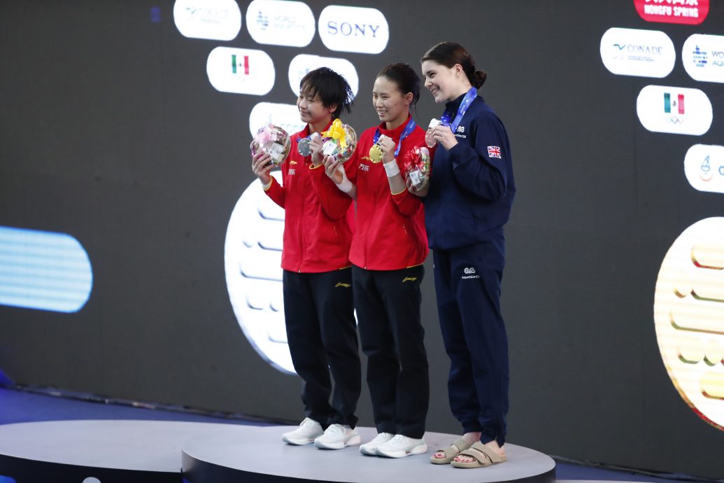 跳水世界杯墨西哥站  中国单日横扫4金