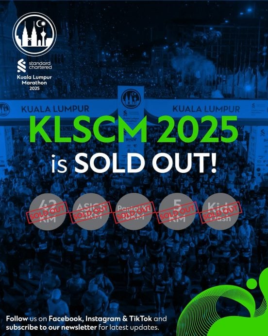 隆渣打马拉松|参赛名额4小时抢光创纪录 黄牛RM800转售名额引争议