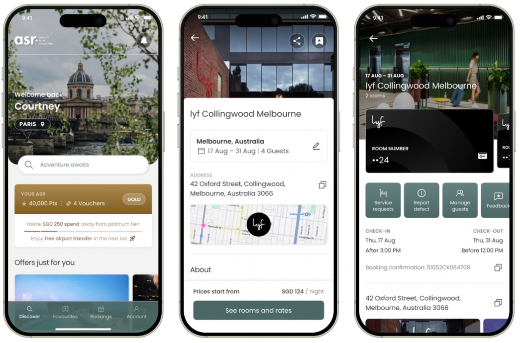 In 2024, ASR mobile app downloads surged 120%, bookings rose 64% and revenue grew over 70% compared to 2023. The updated ASR app will feature a refreshed interface, faster access to preferred properties, personalised deal recommendations and enhanced functions for a seamless pre-to- post stay experience.
