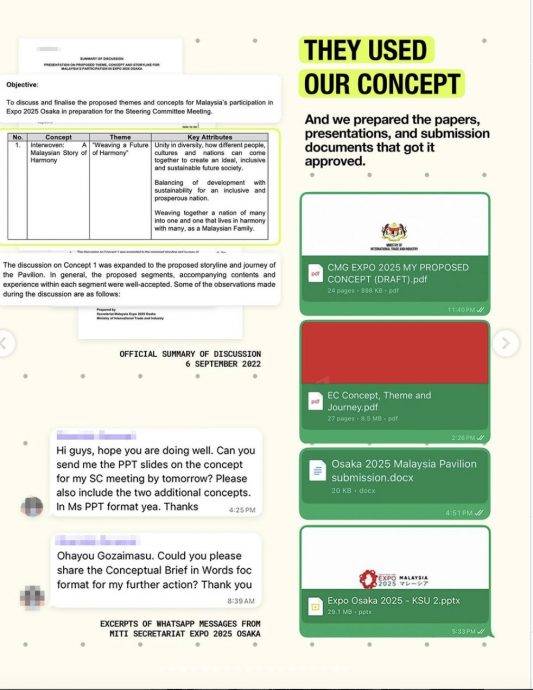 MITI涉剽窃创意成果? 2025大阪世博大马馆设计权引争议
