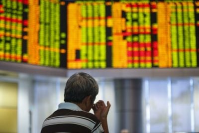 马股开高走低 半天跌3.55点