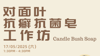 社区精彩 | 抗廯抗菌天然皂工作坊 