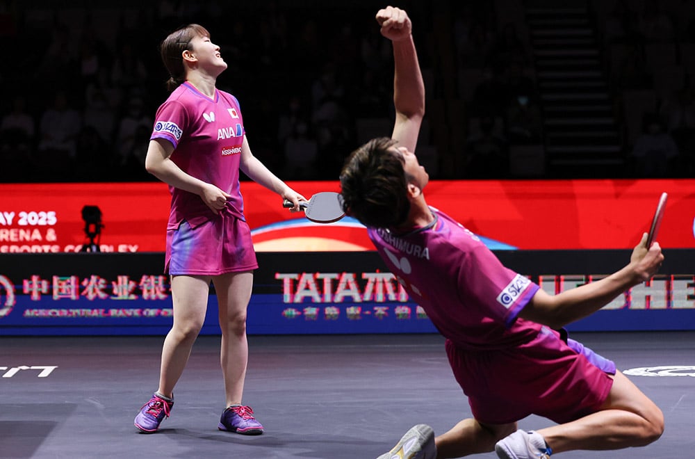 2025多哈世界乒乓锦标赛|张本智和单双皆输  林诗栋孙颖莎同闯16强