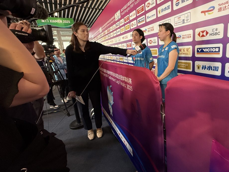 2025年苏迪曼杯羽球赛| 当大马媳妇后多样尝试  大堀彩客串电视台记者
