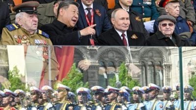 20领袖参观胜利日阅兵式  普汀展示强大军力：真理站在我们这边