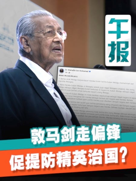 敦马为何劝青年 “精英治国”很危险？