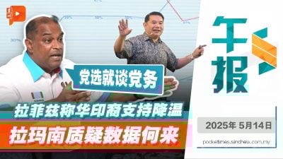拉菲兹警告华印裔支持率下滑 拉玛南：党选就谈党务 勿混淆视听