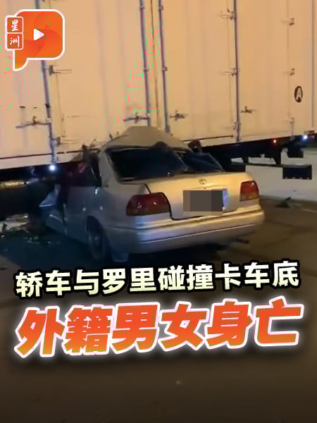 轿车与罗里碰撞卡车底 外籍男女身亡