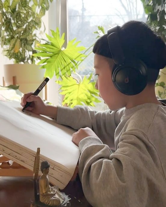 365天“一日画一佛”!日本佛系小画家“Rucu绘出童真温暖佛陀