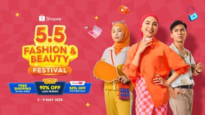 Shop Lagi Murah With Shopee 5.5 Fashion & Beauty Festival