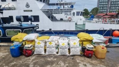 仙海域连续瓦解走私 水警起获肥料逮2菲男