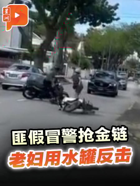 华妇临危不惧拿水罐反击 匪徒抢走半截金项链