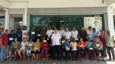 50万提升峇东埔路 林冠英：预计714竣工