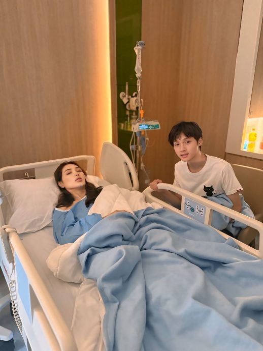 Amber Chia下巴缝10针 7颗牙齿受损喊心更痛