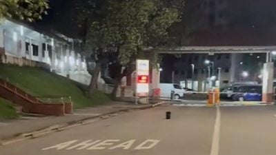 教堂外‘诈弹’惊魂 警封锁现场调查
