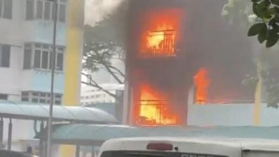 组屋失火传爆炸声 51岁男子涉嫌纵火