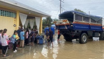沙内陆水灾灾民持续上升 至今达1592人