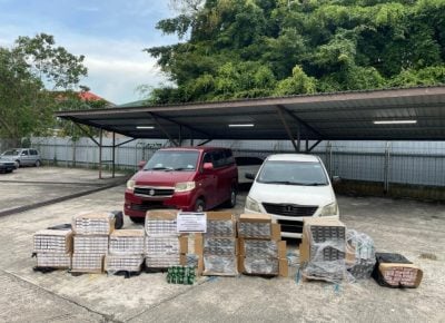 关税局警队联合行动 . 民宅搜获走私品 逮3人