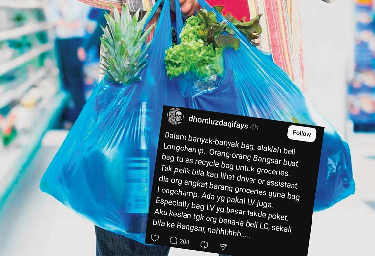  “只是有钱人的环保袋” 男子贬名牌包遭批炫耀优越感 