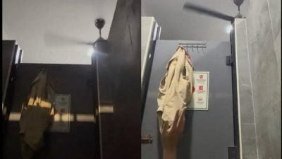 上个厕所像开演唱会？男子被迫边“解放”边挥手 网民笑疯！