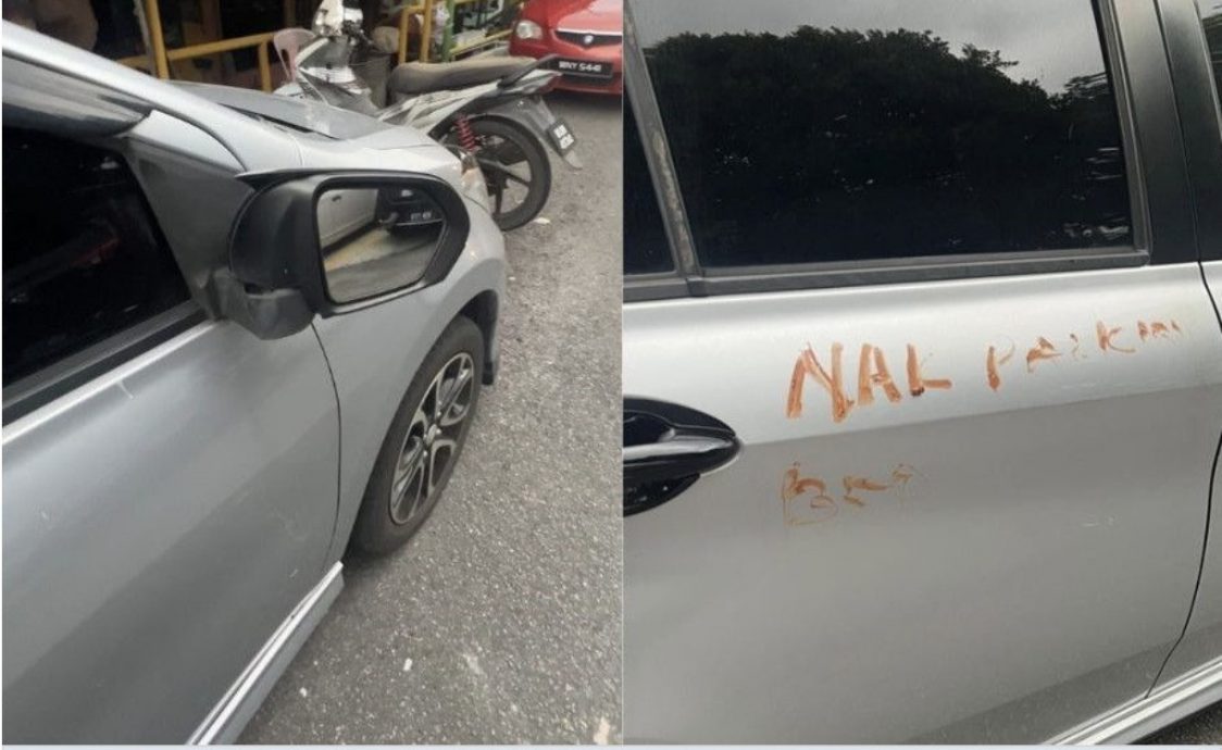 不满泊空位被断车镜涂鸦 女子报警捉组屋“地头蛇”