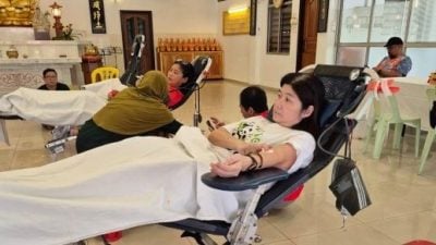 甘马挽佛教会  捐血运动筹获34包血