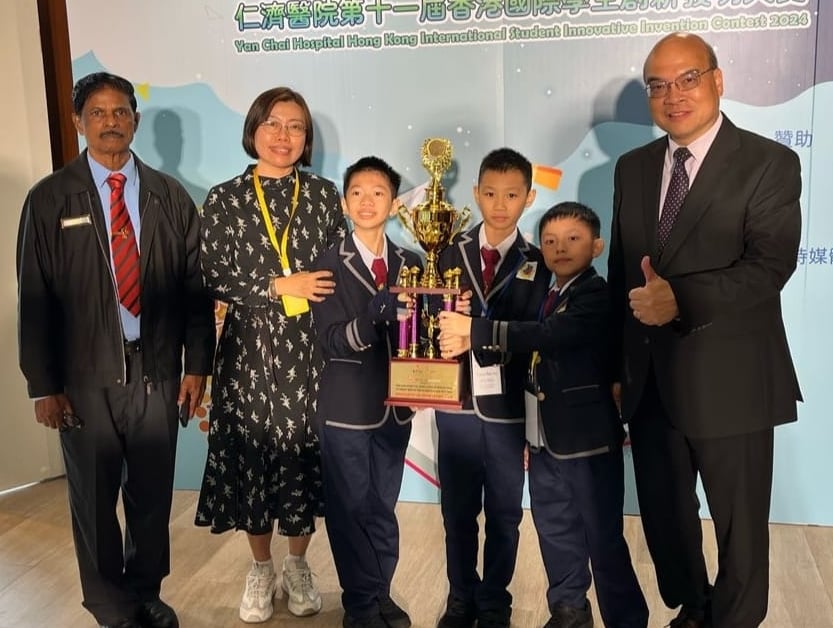 东:年轻人版/甘马挽挽华小学在香港国际学生创新发明大赛中勇夺金奖及国际创新杯