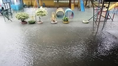 育贤华小苦雨灾　排水乱象曝光