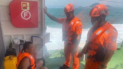 套泳圈偷渡金门  中男子遭台海巡拦捕