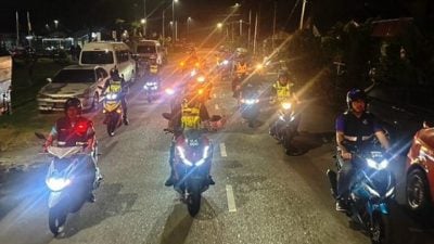仁保新任警队一哥率领自愿巡逻队 齐巡逻拼治安