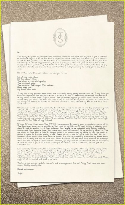 传交易金额高达16亿 泰莱史薇芙买回旧专辑版权