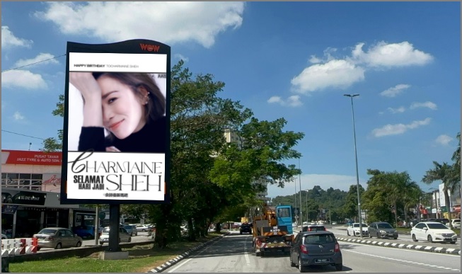 佘诗曼今迎50岁生日 粉丝中北马5屏幕应援祝贺