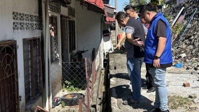 排水沟刚完工再遇豪雨 新那旺莲花园再陷水患困扰