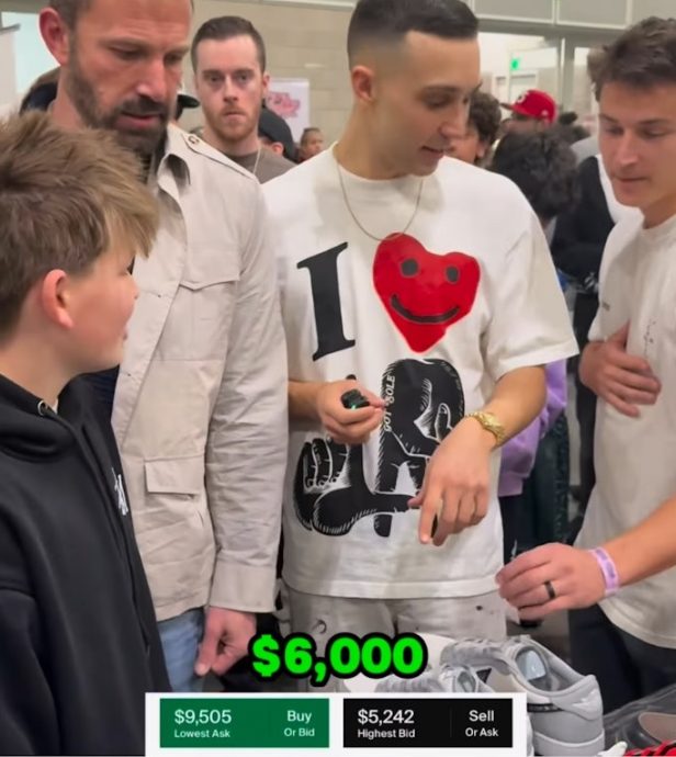 儿子要买天价潮鞋被教育 宾艾弗力：是我有钱不是你