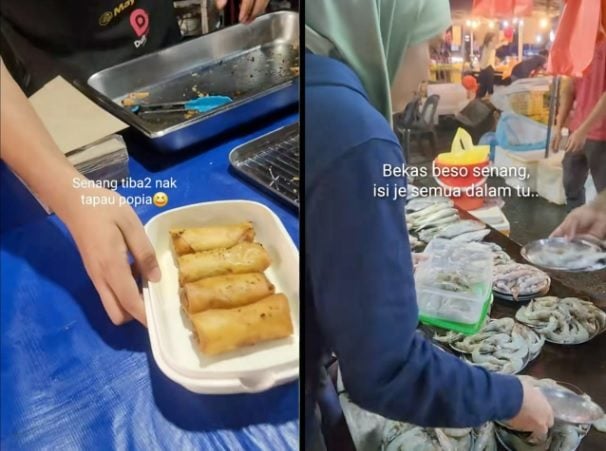 **全国综合(只供网)**:环保也能很潮!女子自备“神器”逛夜市,扫遍小吃与海鲜