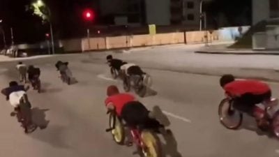 青少年飙蚊型脚车 宣传非法比赛 警方介入调查