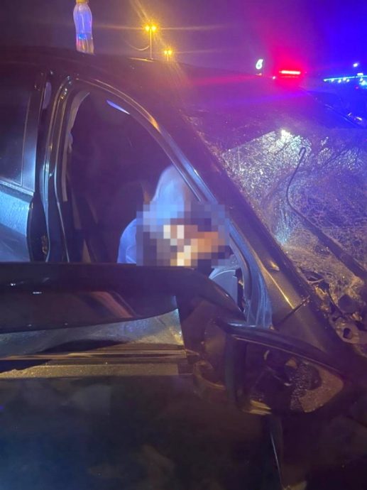 务边路车祸 2车1罗里碰撞3伤