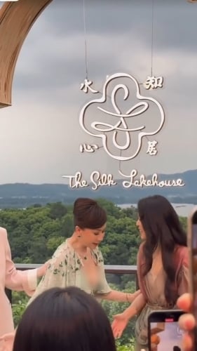 同框凯特白兰芝 刘嘉玲“胸光”尽露挨酸