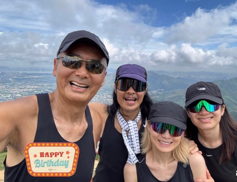 周润发跑步迎70大寿 苗侨伟蔡一智陪跑庆生